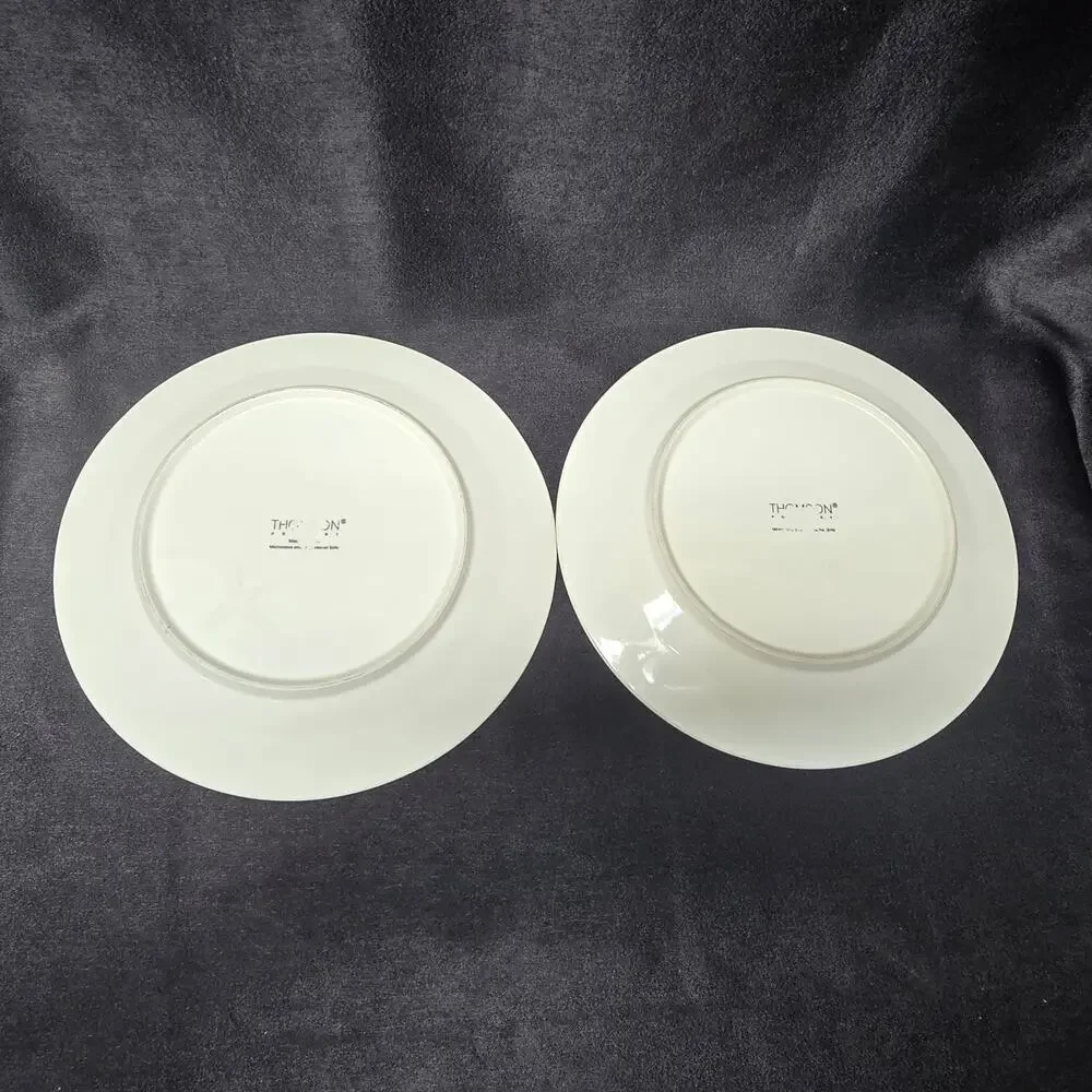 Thomson Hampton Seashell Starfish Embossed 3D Pattern Dinner & Dessert Plate Set